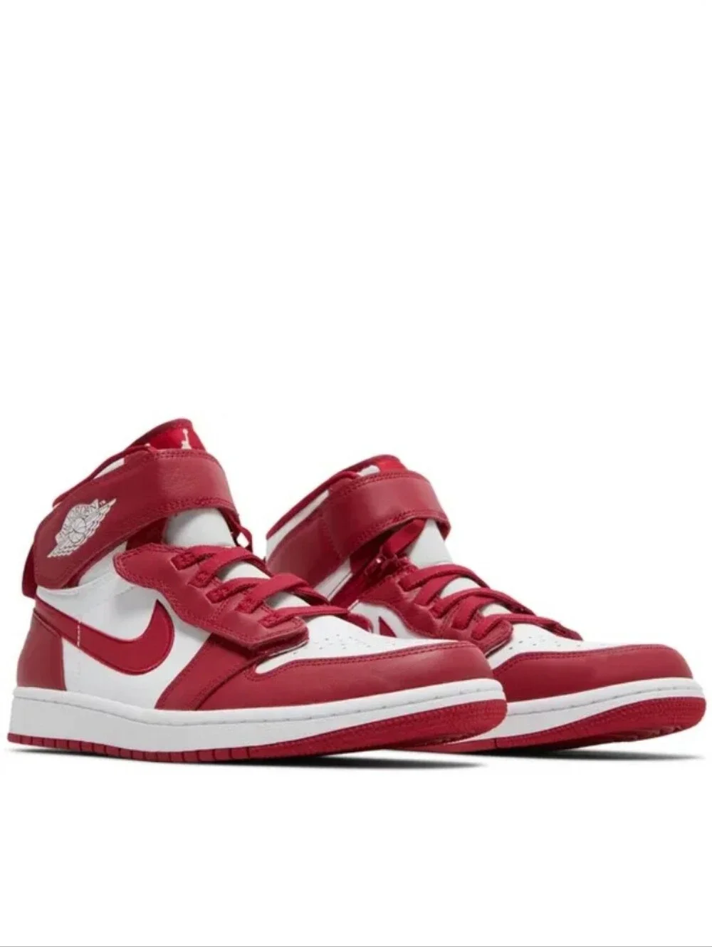 Jordan 1 High Flyease White Cardinal Red